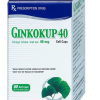 Thuốc Ginkokup 40 Korea United điều trị bệnh sa sút trí tuệ, bệnh Alzheimer, rối loạn mạch máu não (6 vỉ x 10 viên)
