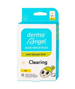 Miếng dán mụn ban ngày DermaAngel Plus hỗ trợ hút dịch mủ, làm lành vết thương nhanh chóng (12 miếng)
